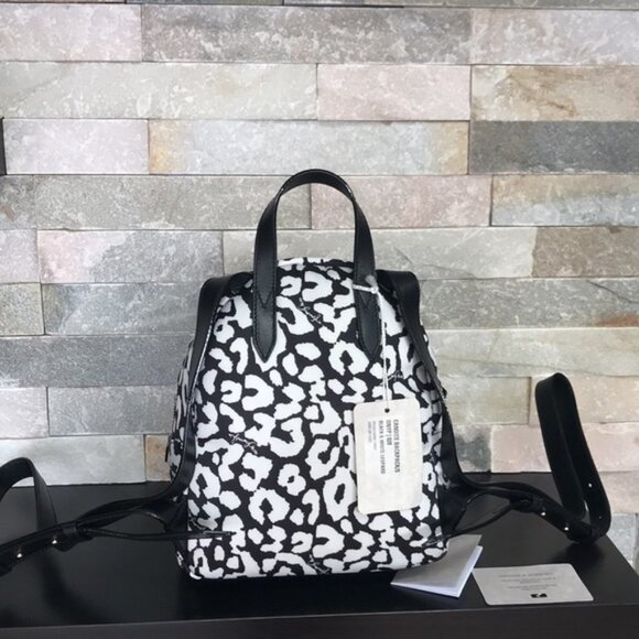 Jimmy Choo Candice Onyp Nylon Leopard Backpack - Picture 3 of 6